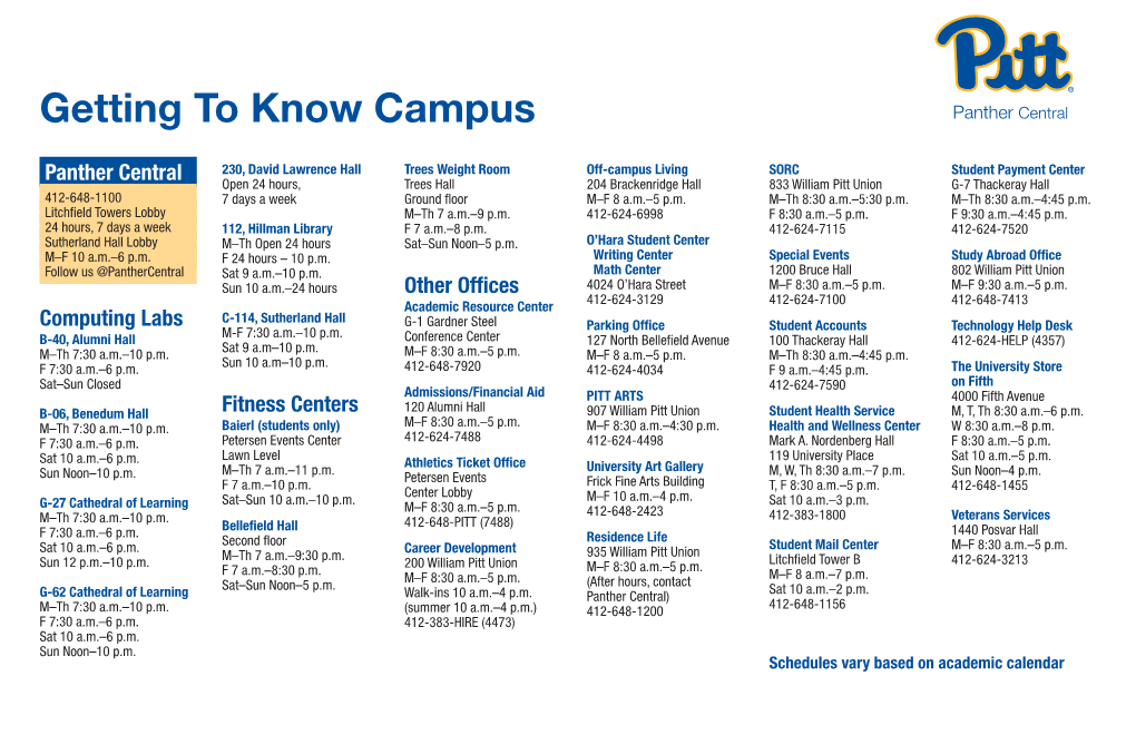 Getting to Know Campus Panther Central