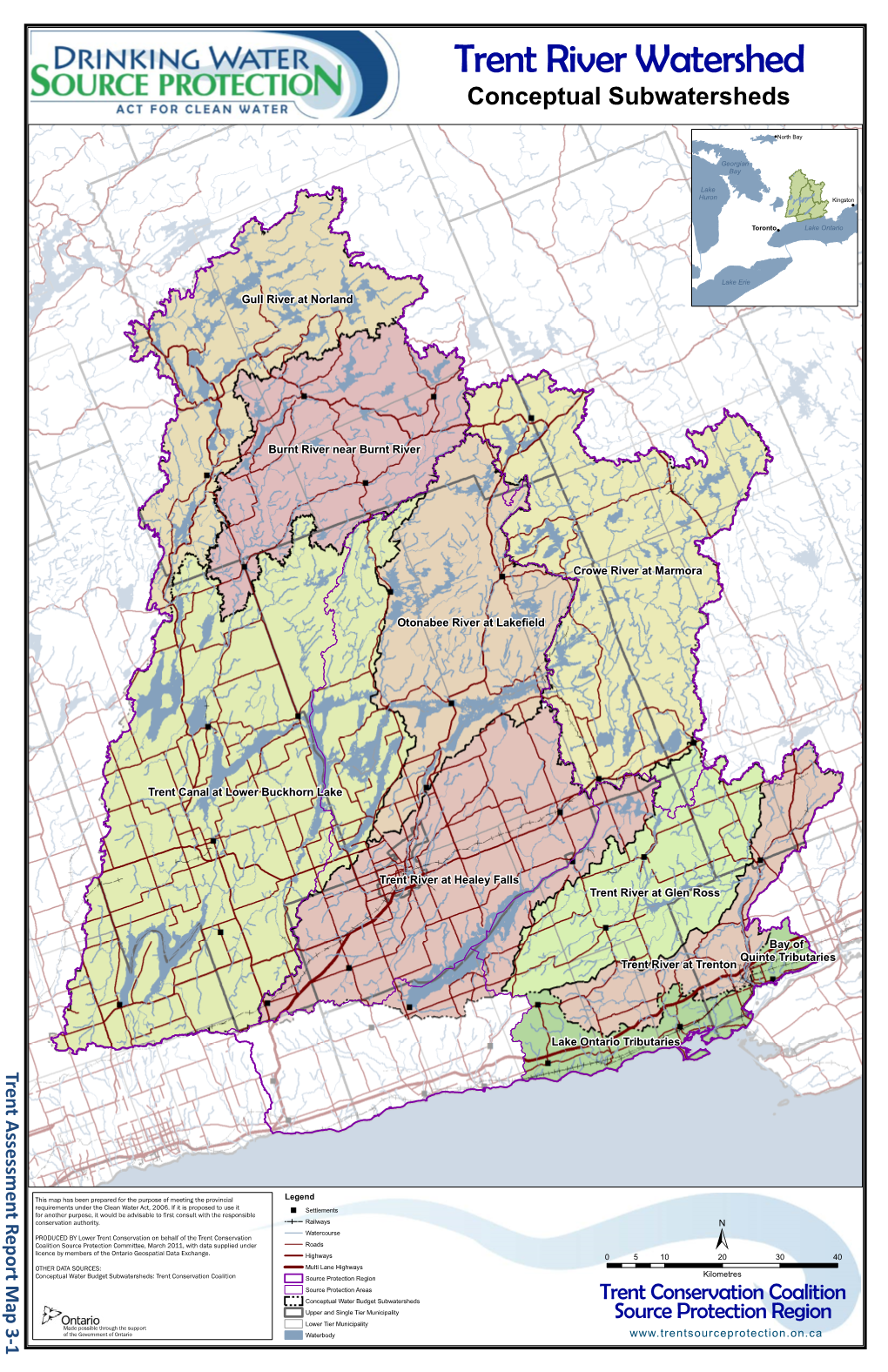 Trent River Watershed Conceptual Subwatersheds