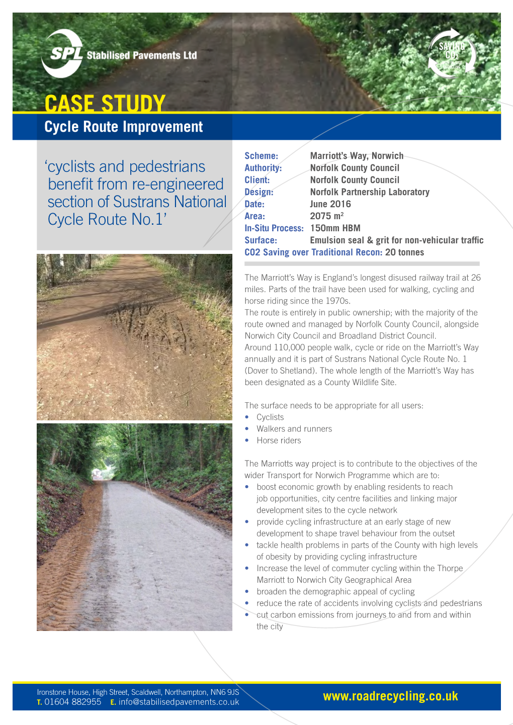 CASE STUDY Cycle Route Improvement