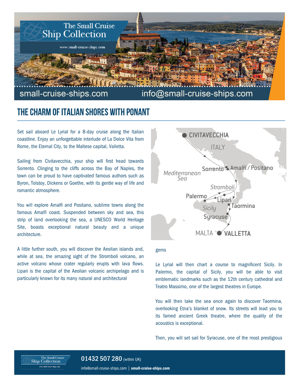 The Charm of Italian Shores with Ponant