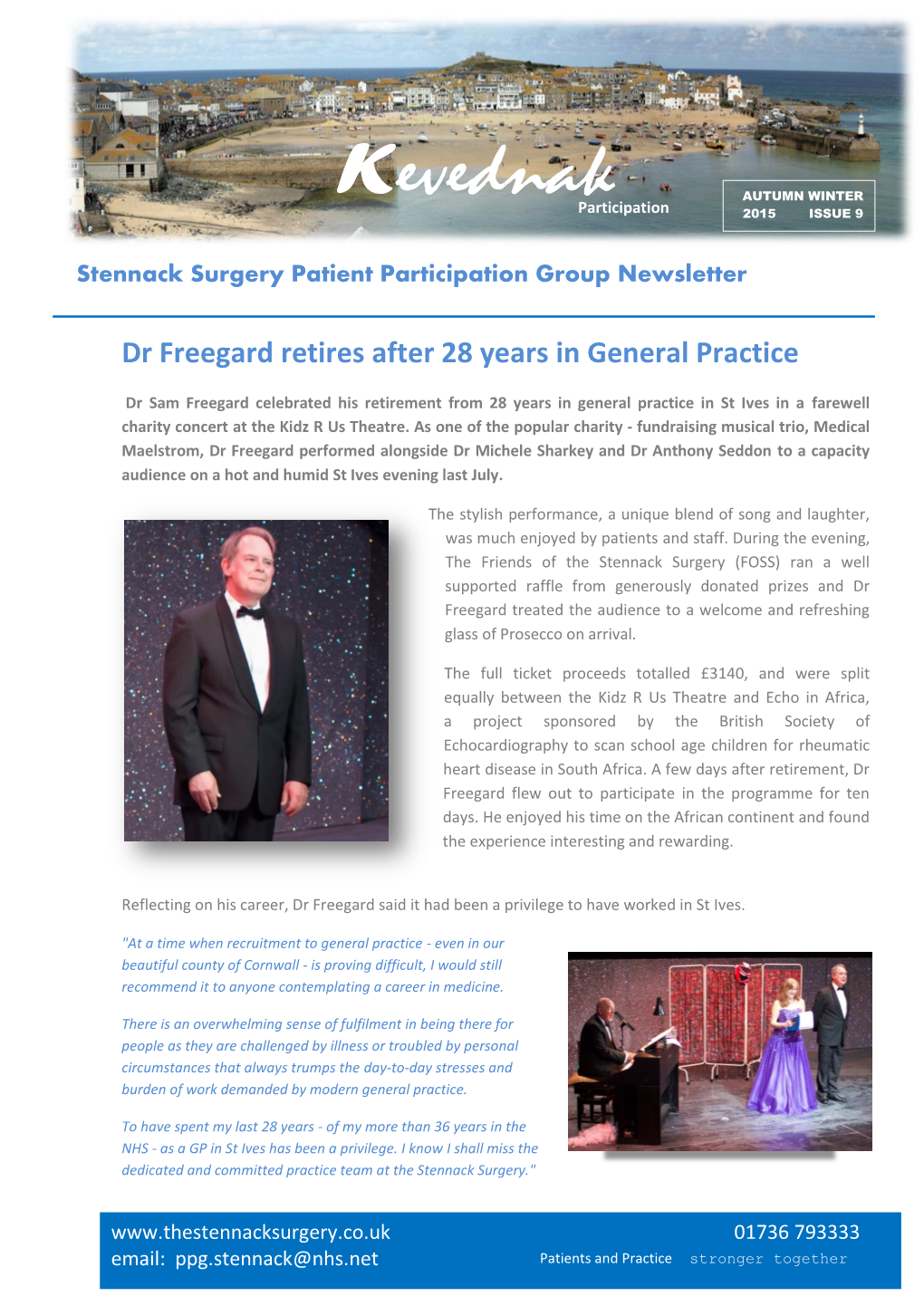 Stennack Surgery Patient Participation Group Newsletter