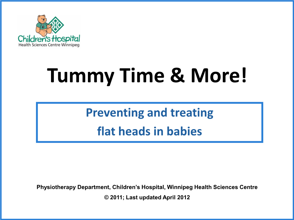 Deformational Plagiocephaly