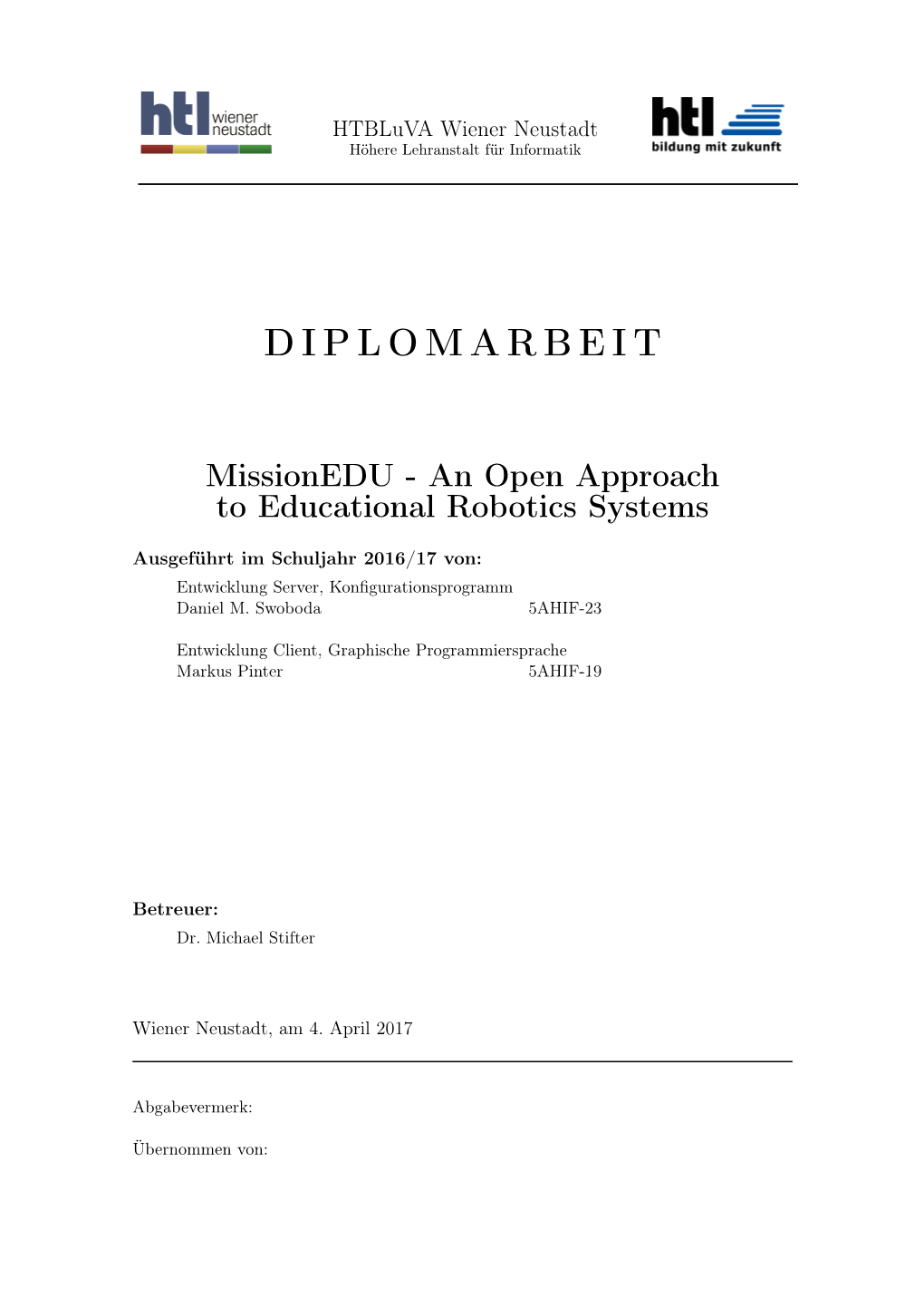 Missionedu - an Open Approach to Educational Robotics Systems