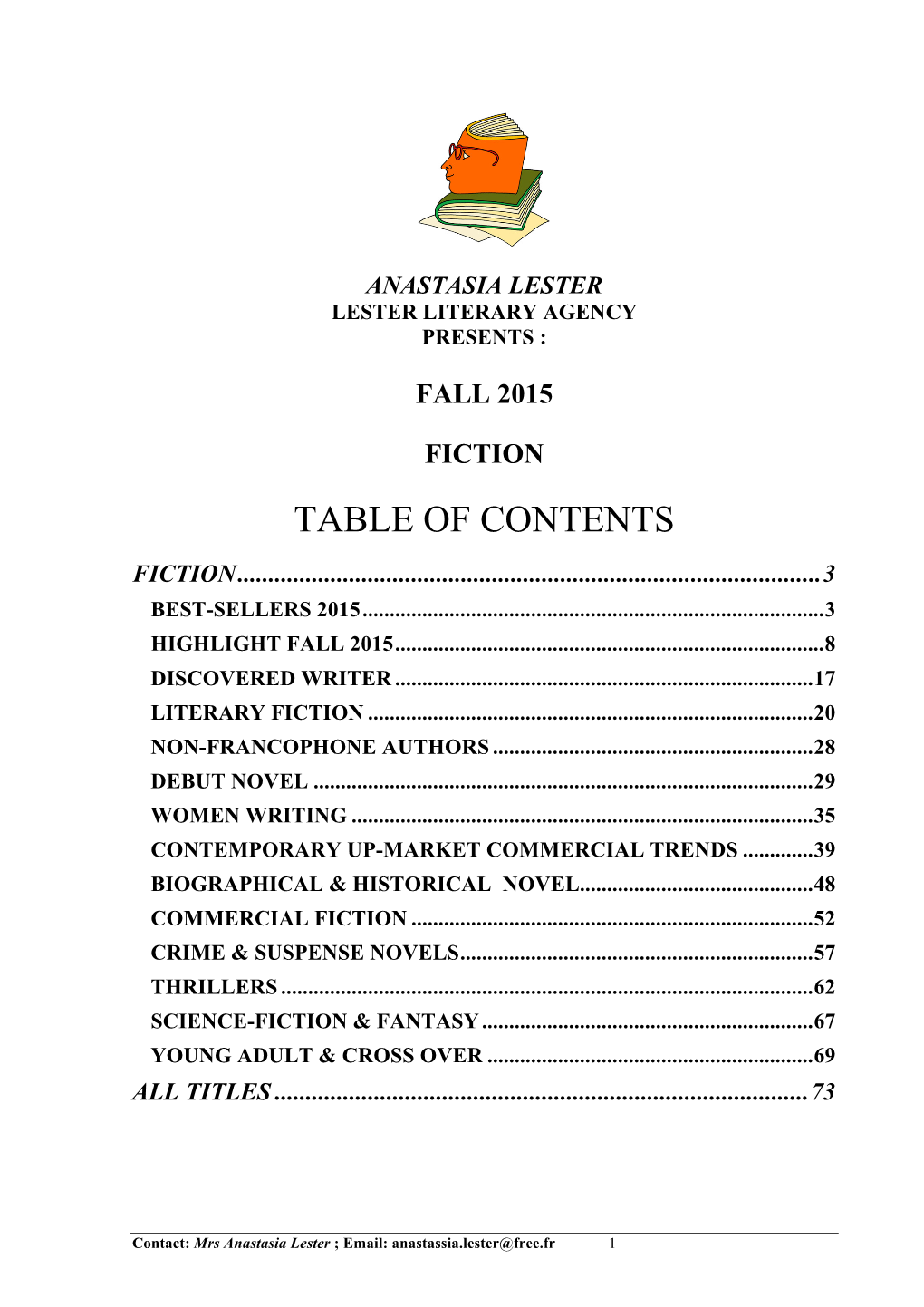 Table of Contents