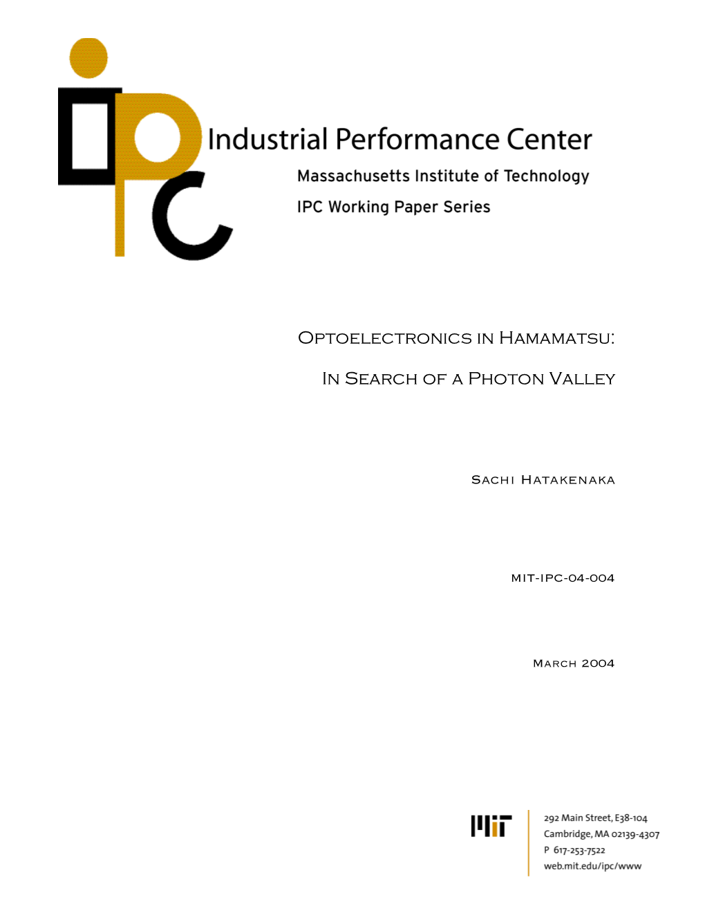 Optoelectronics in Hamamatsu