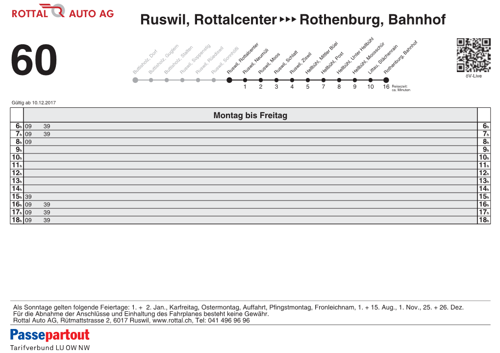 Ruswil, Rottalcenter Rothenburg, Bahnhof