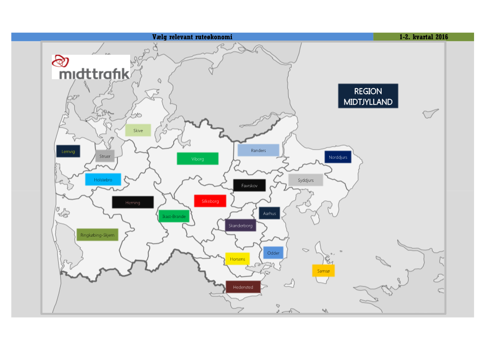 Vælg Relevant Ruteøkonomi 1-2. Kvartal 2016