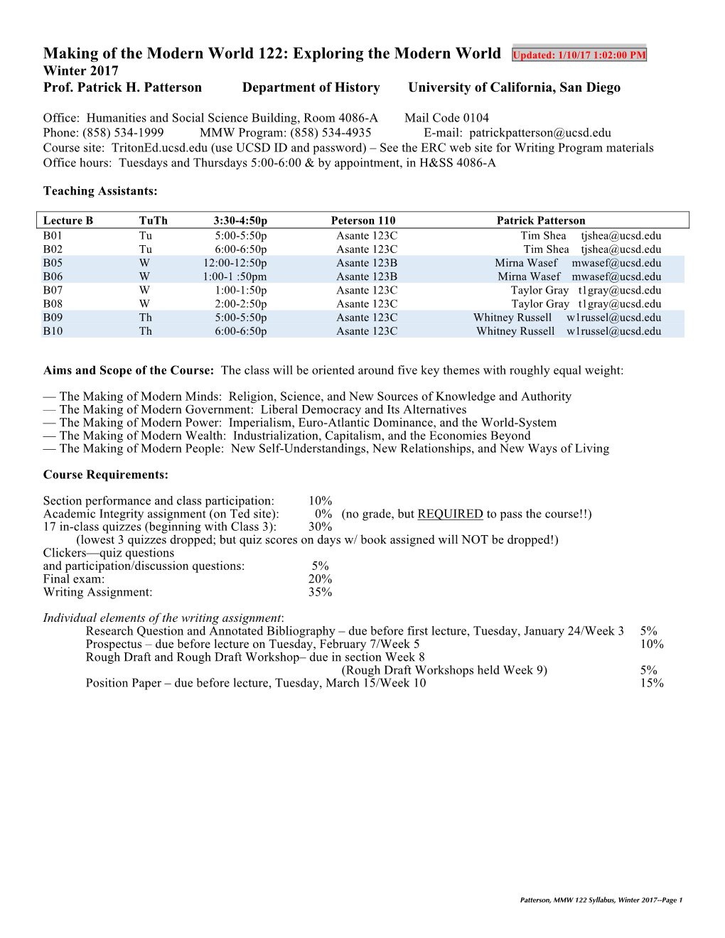 Syllabus MMW 122 Winter 2017 10