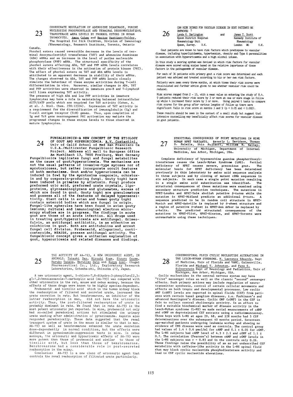 Coordinate Regulation of Adenosine Deaminase