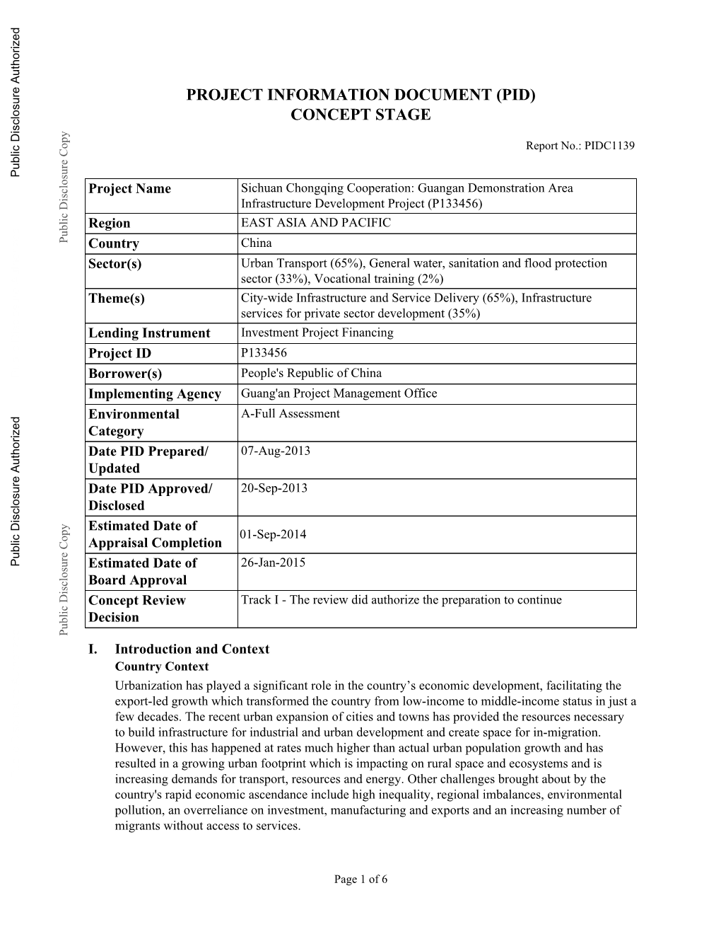 World Bank Document