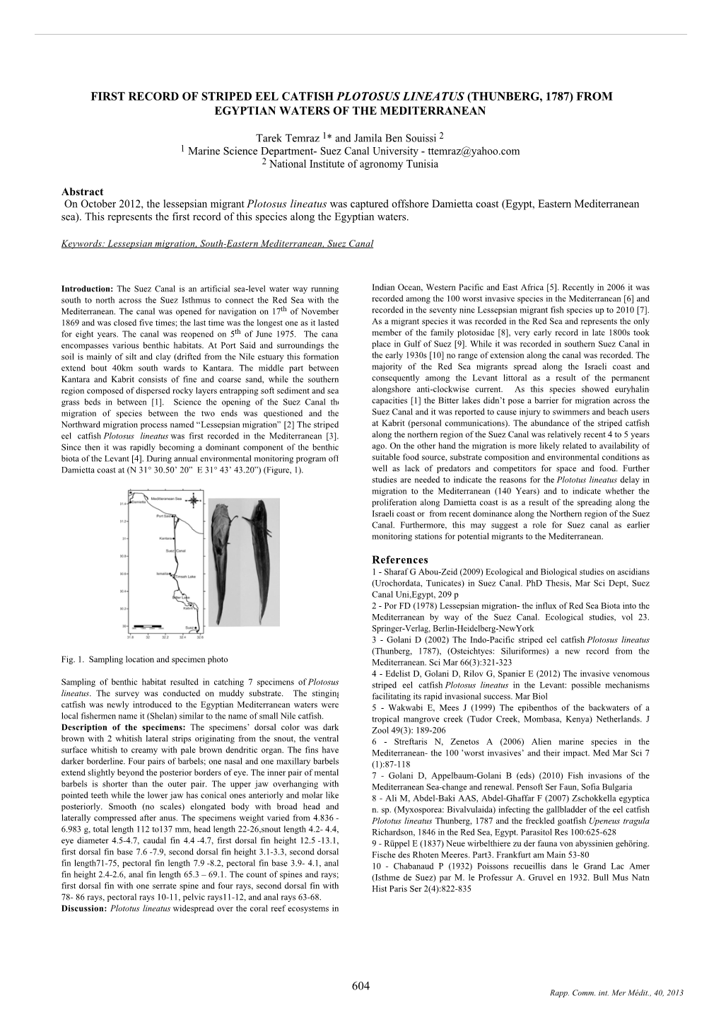 CIESM Congress 2013, Marseille, Article 0604