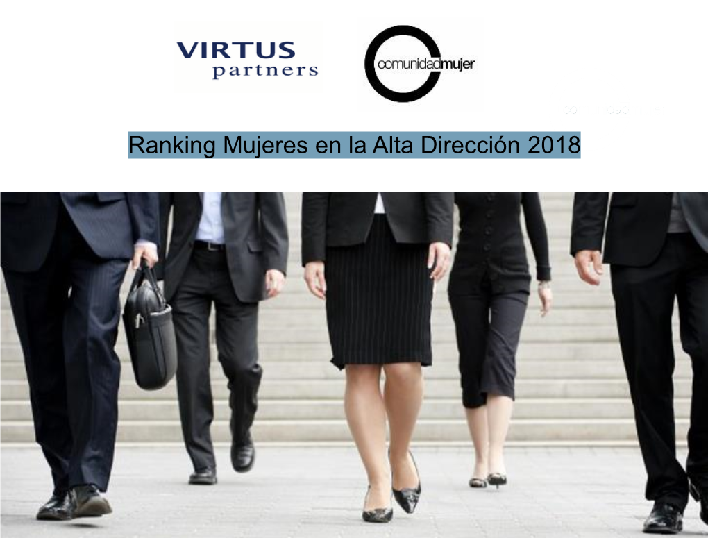 Ranking Mujeres En La Alta Dirección 2018 Presentación