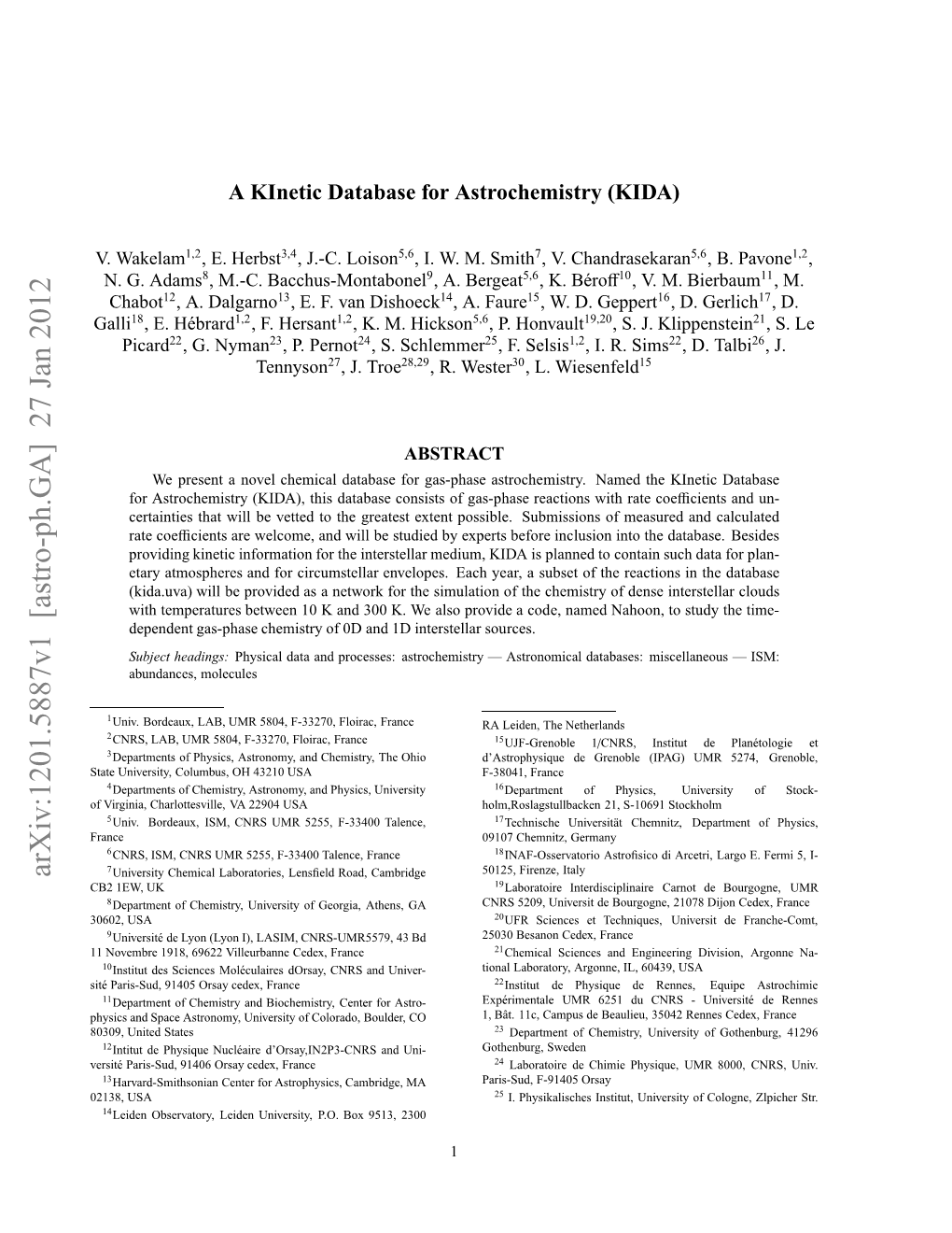 Arxiv:1201.5887V1 [Astro-Ph.GA]