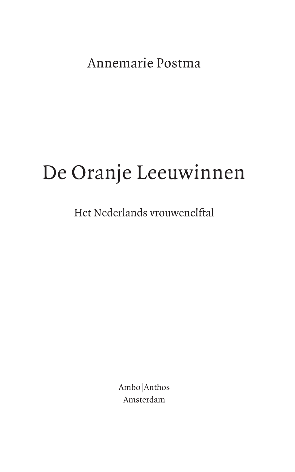 De Oranje Leeuwinnen