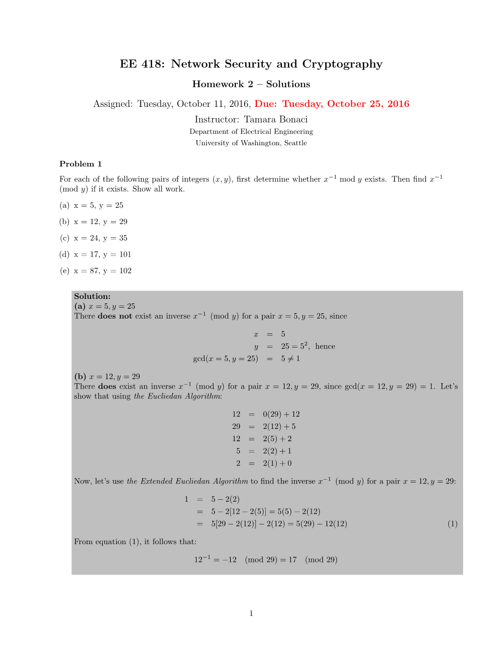 Network Security and Cryptography