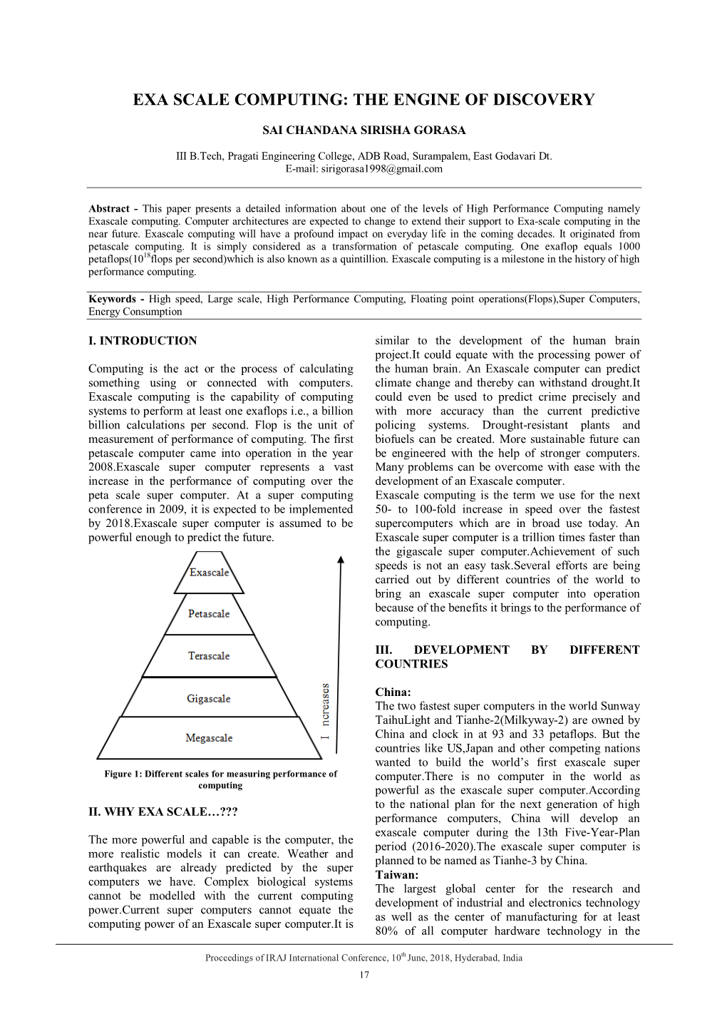 Exa Scale Computing: the Engine of Discovery