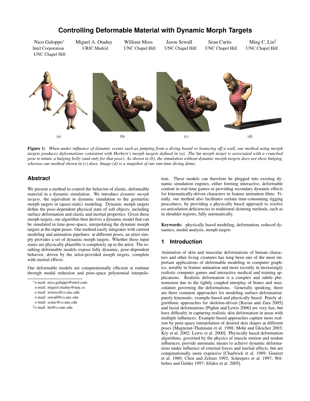 Controlling Deformable Material with Dynamic Morph Targets