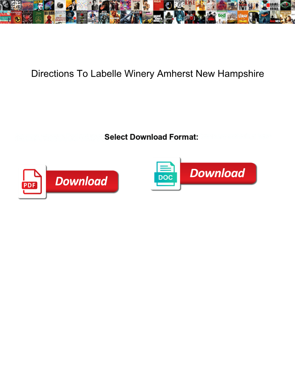 Directions to Labelle Winery Amherst New Hampshire