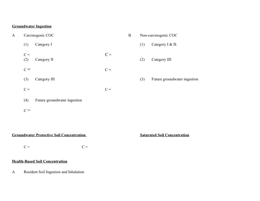 Groundwater Ingestion