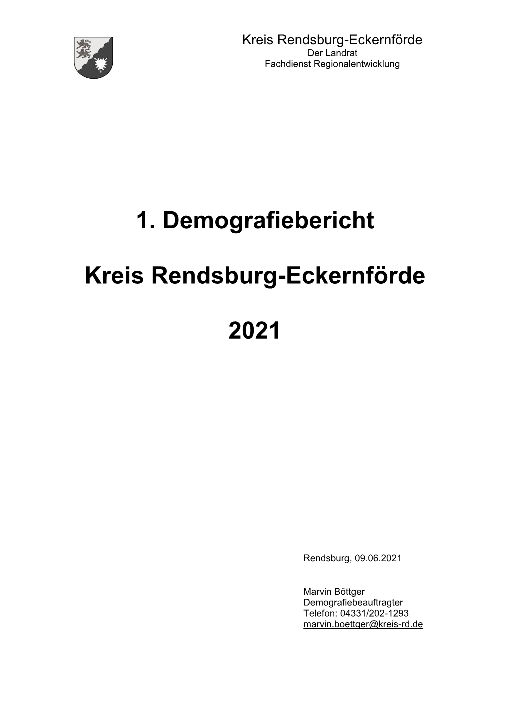 Wanderungsbewegungen Im Kreis Rendsburg-Eckernförde…………