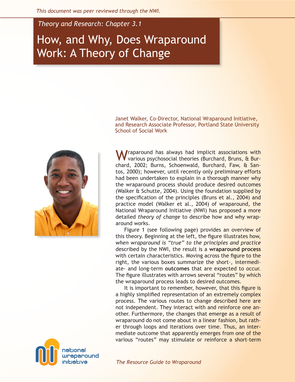 How, and Why, Does Wraparound Work: a Theory of Change