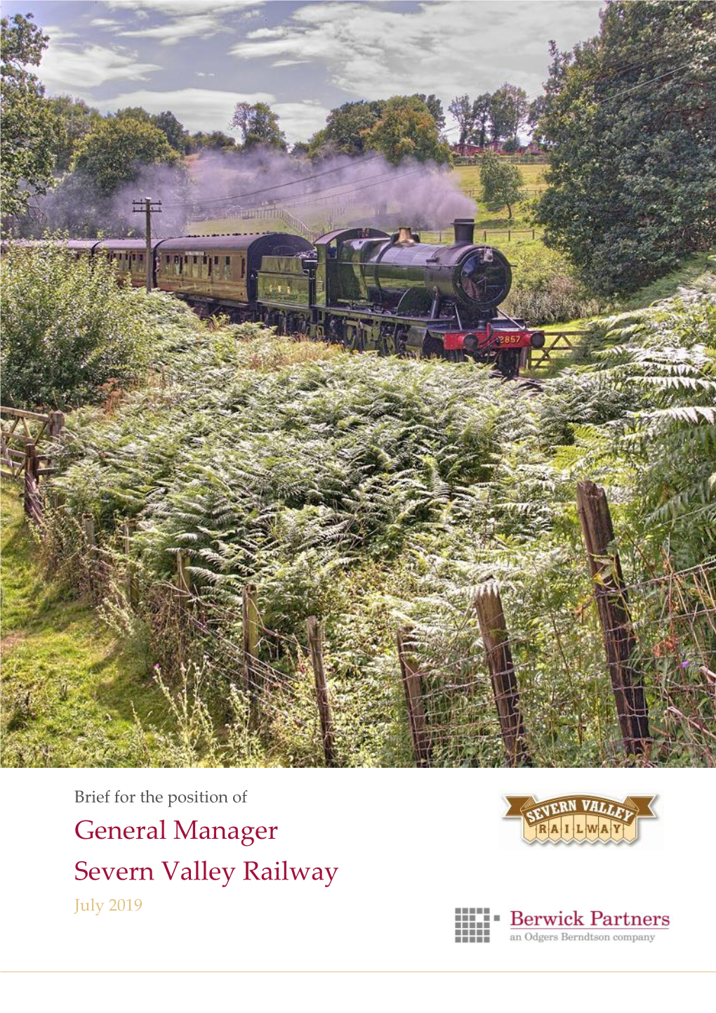 General Manager Severn Valley Railway