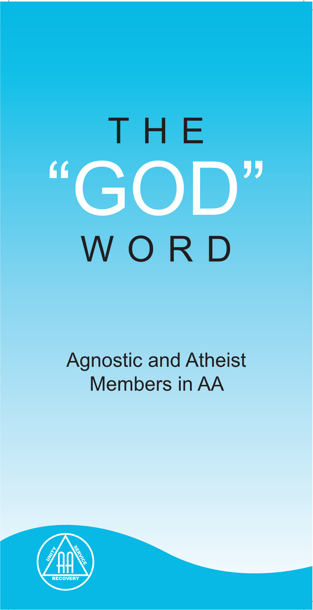 106914 AA the God Word 105X210 Booklet.Indd