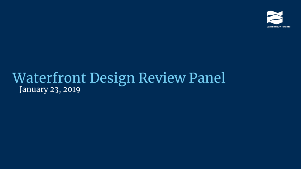 Waterfront Design Review Panel