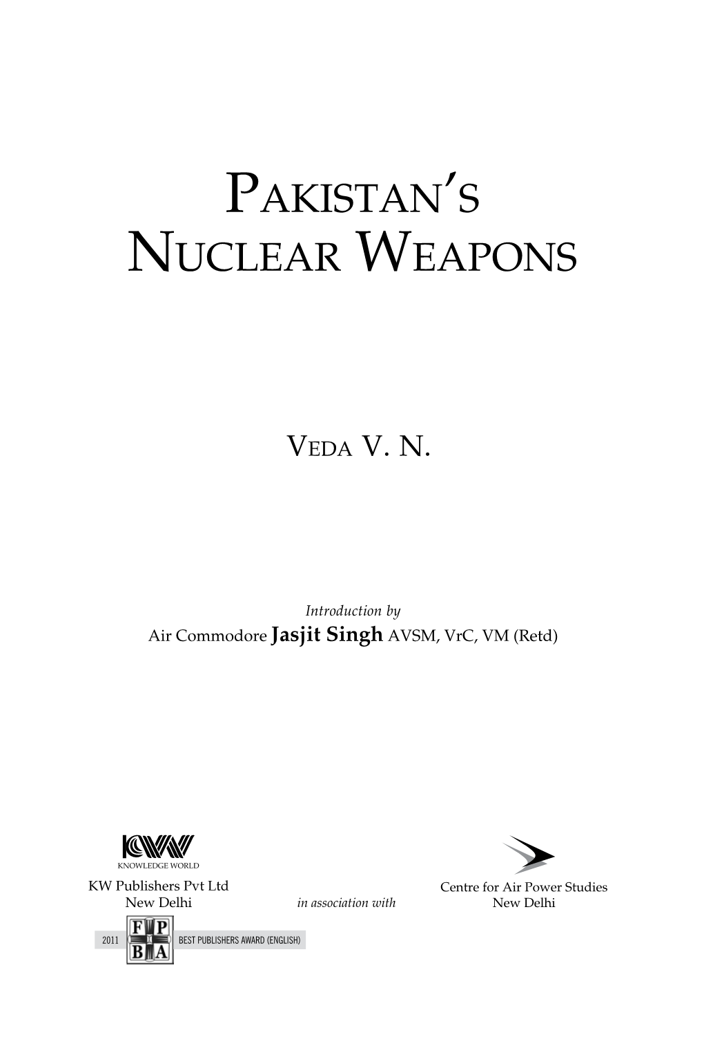 Pakistan's Nuclear Weapons