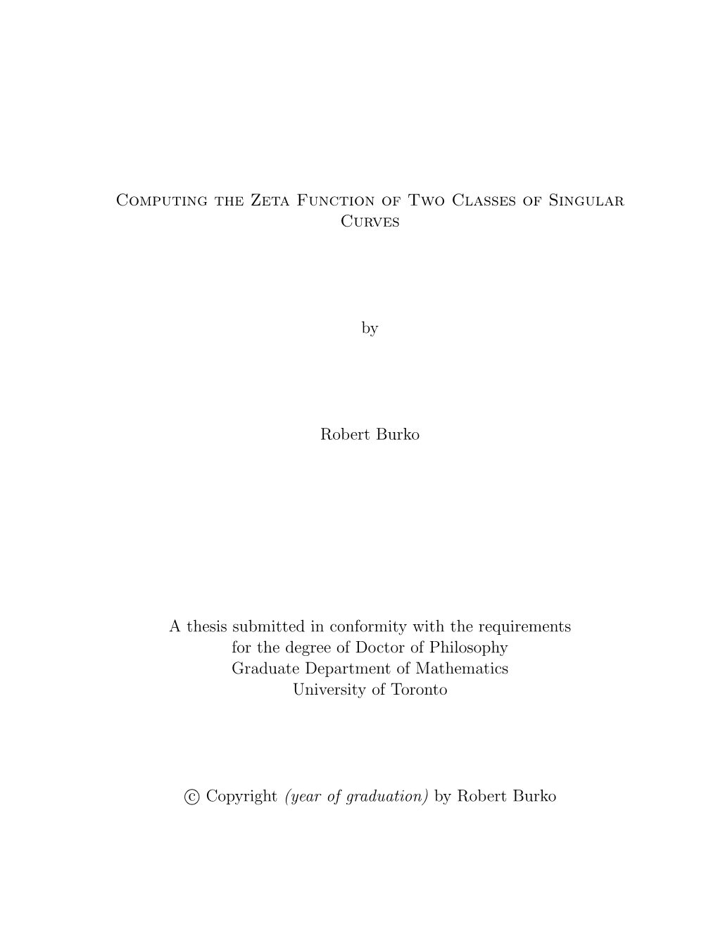 Computing the Zeta Function of Two Classes of Singular Curves By