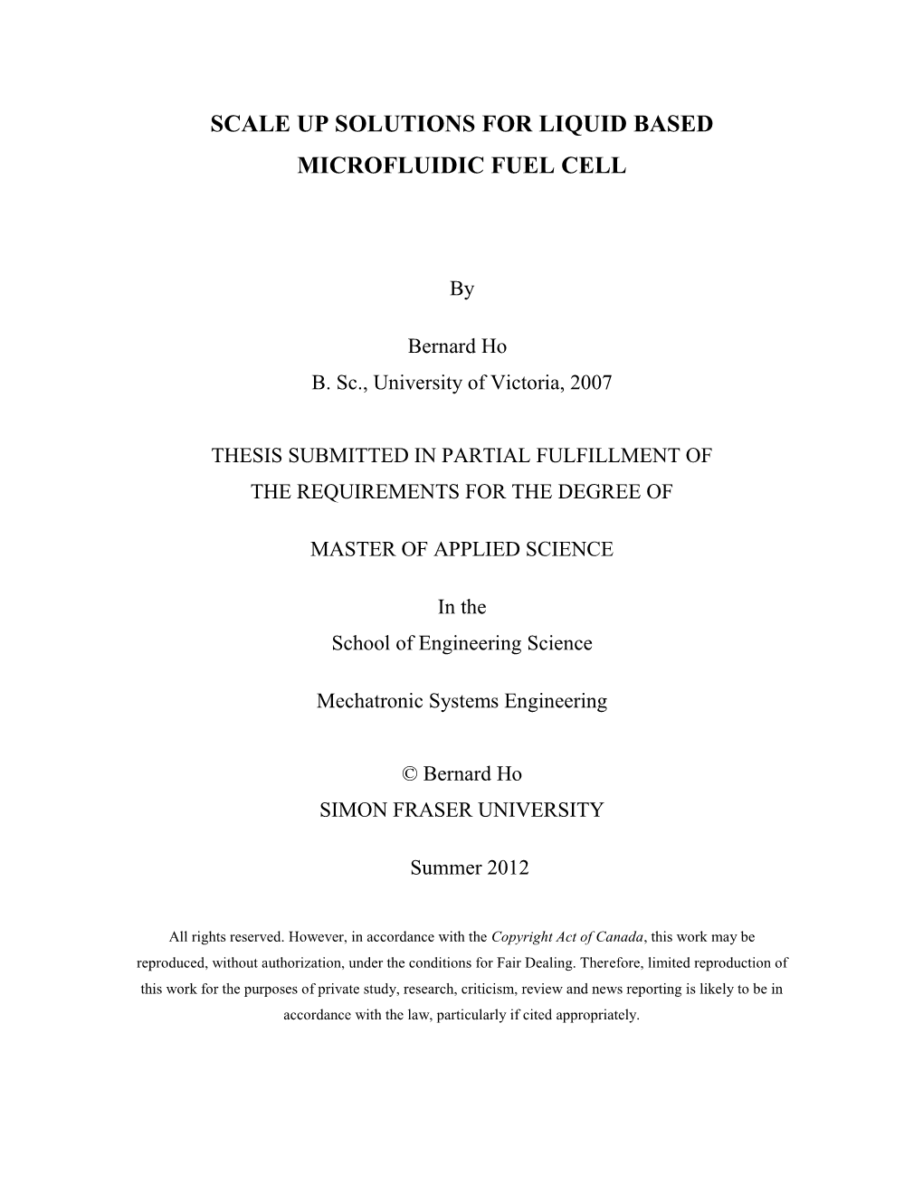 Scale up Solutions for Liquid Based Microfluidic Fuel Cell