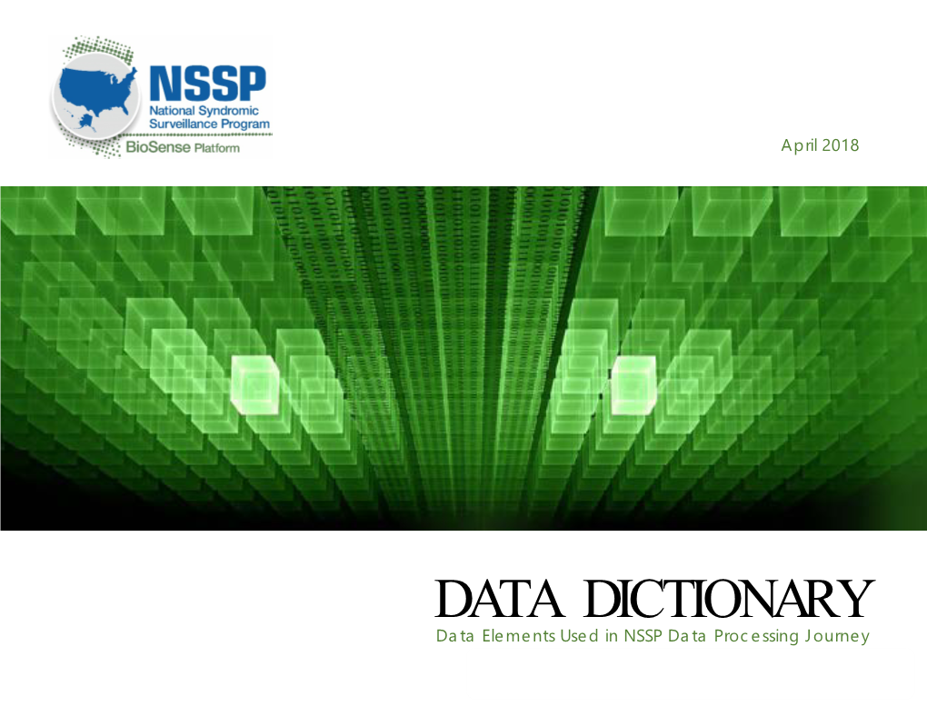 DATA DICTIONARY Data Elements Used in NSSP Data Processing Journey