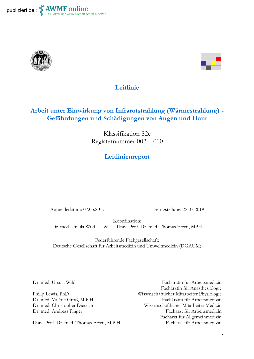 Leitlinie Arbeit Unter Einwirkung Von Infrarotstrahlung