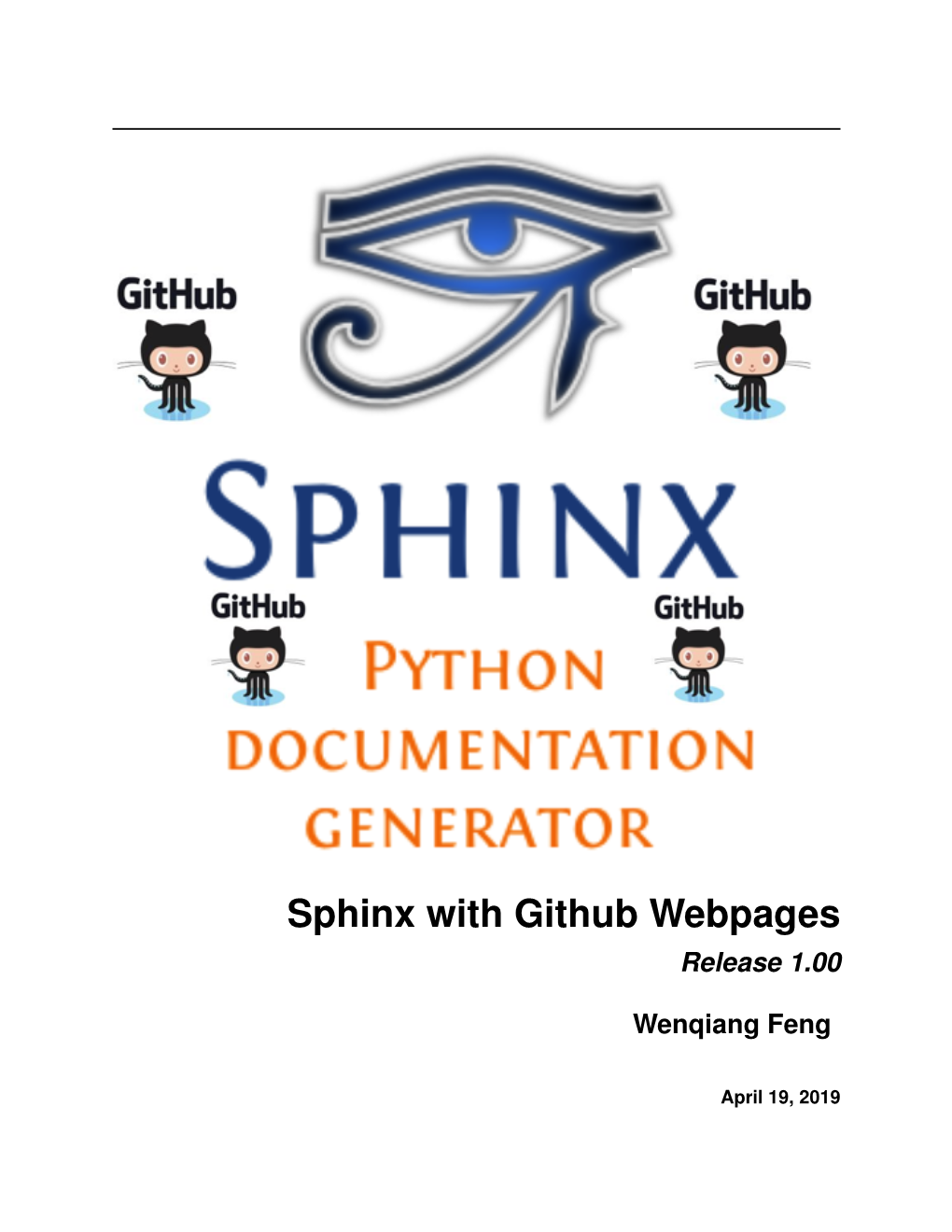 Sphinx with Github Webpages Release 1.00
