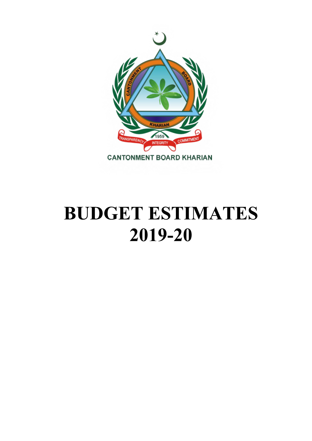 Budget Estimates 2019-20