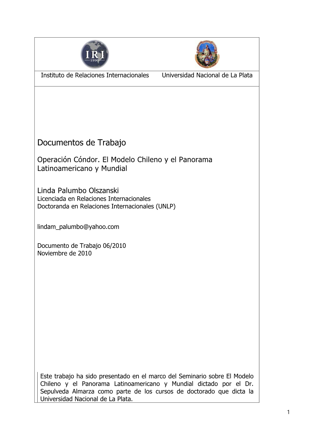 Documentos De Trabajo