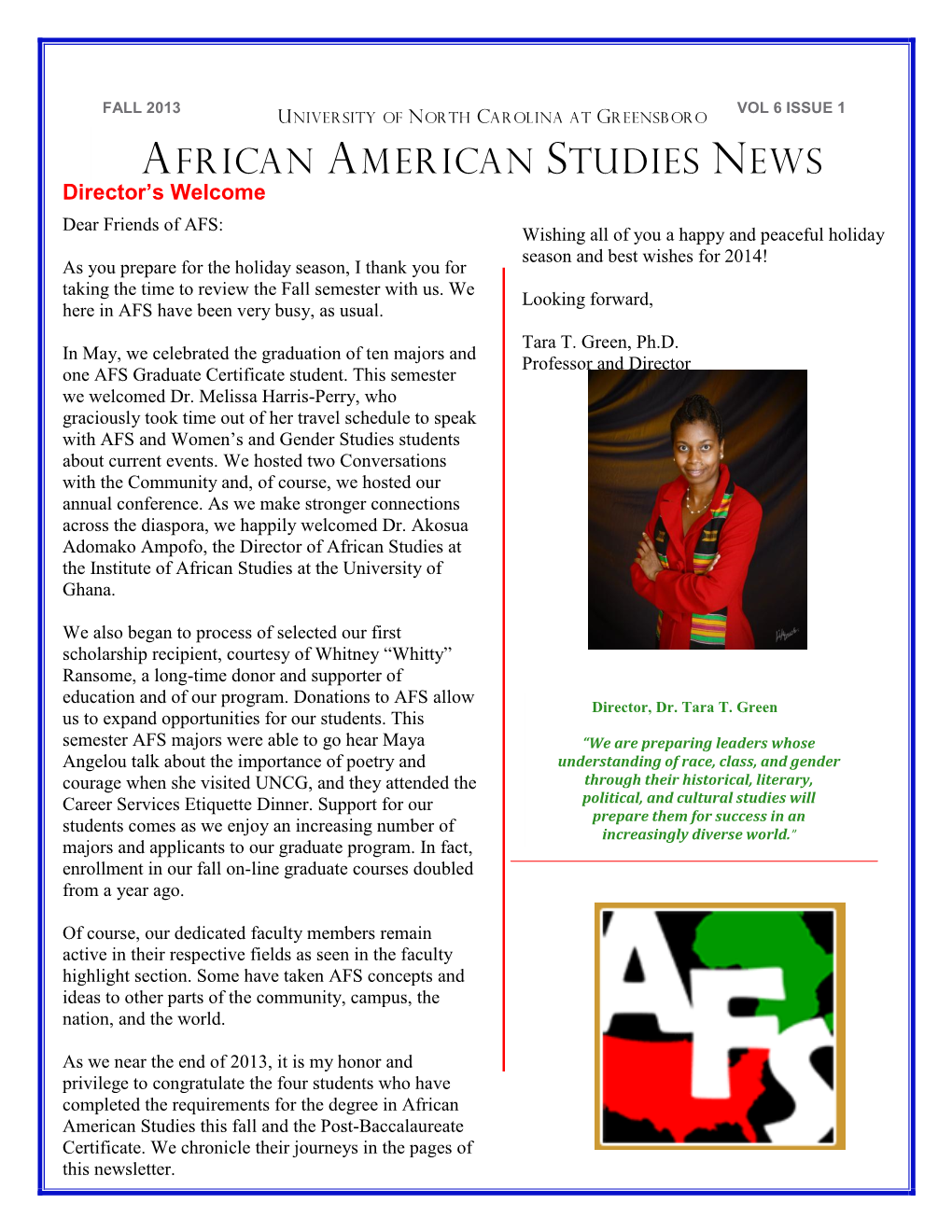 African American Studies News