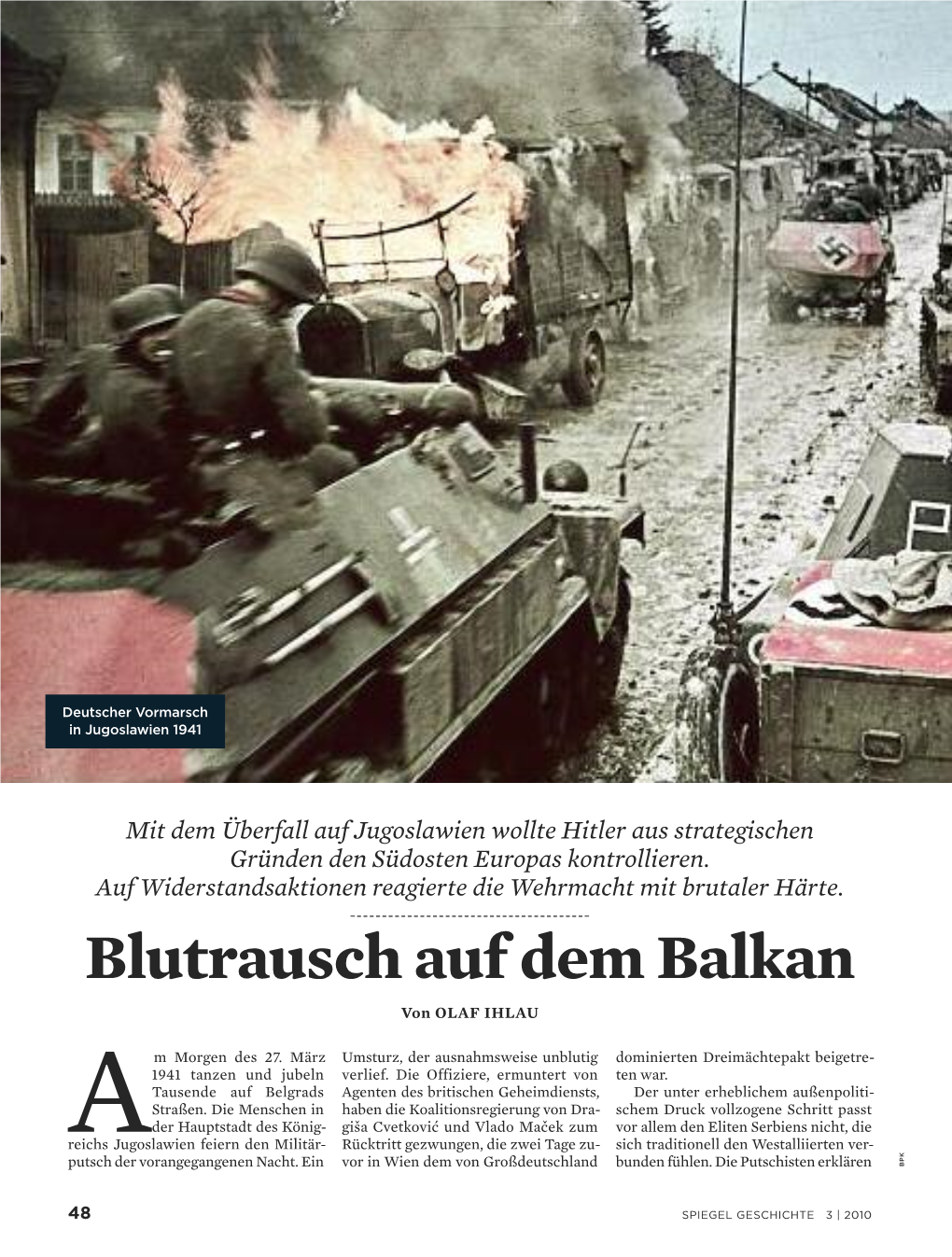 Blutrausch Auf Dem Balkan Von OLAF IHLAU