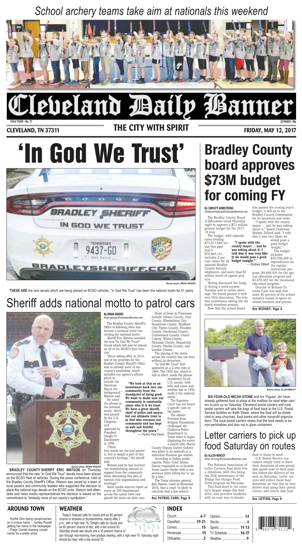 Bradley County Board Approves $73M Budget for Coming FY