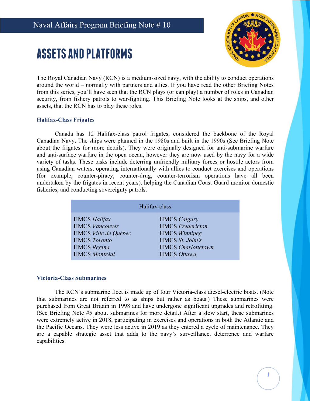 Assets and Platforms