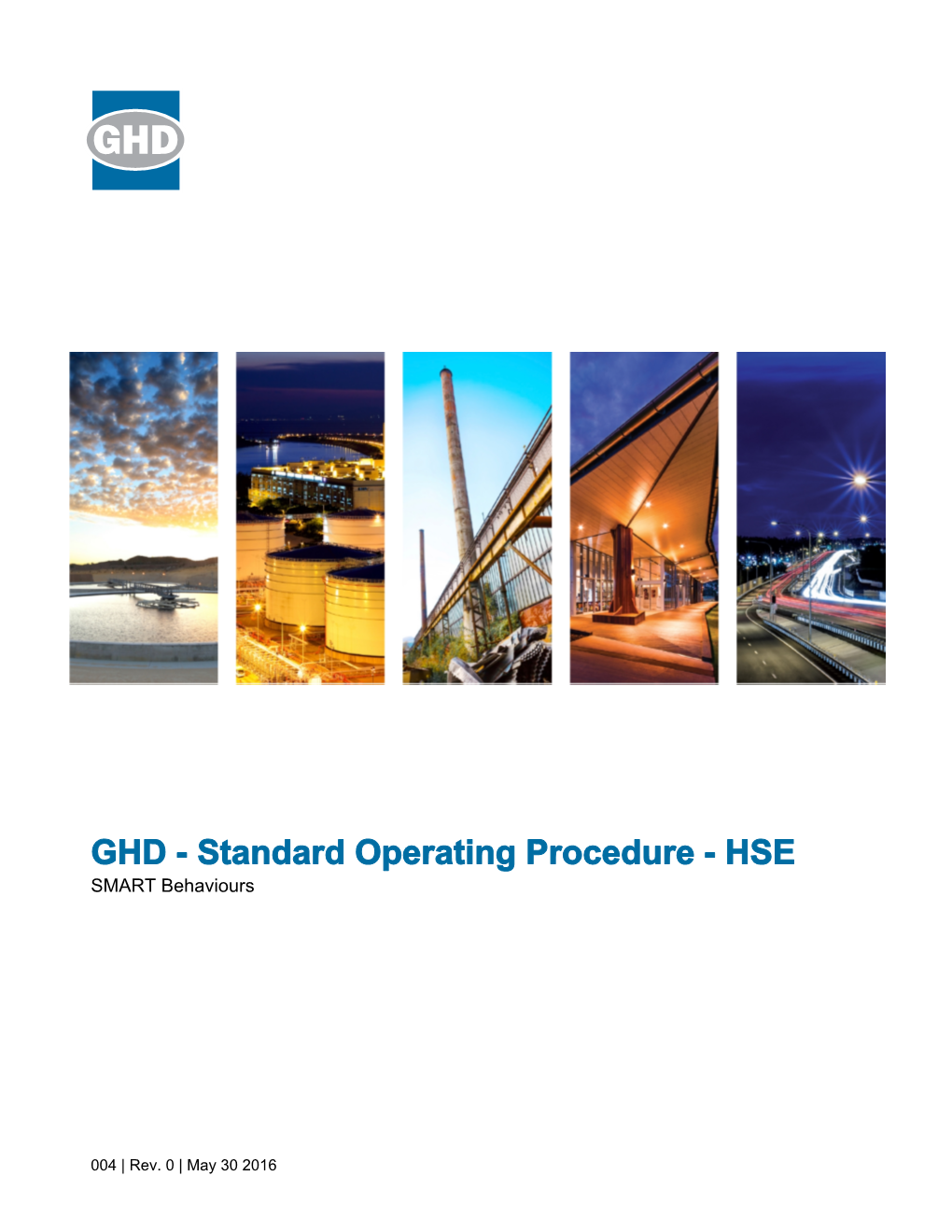 Standard Operating Procedure - HSE SMART Behaviours