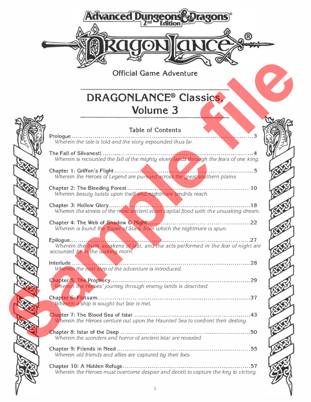 DRAGONLANCE® Classics, Volume 3