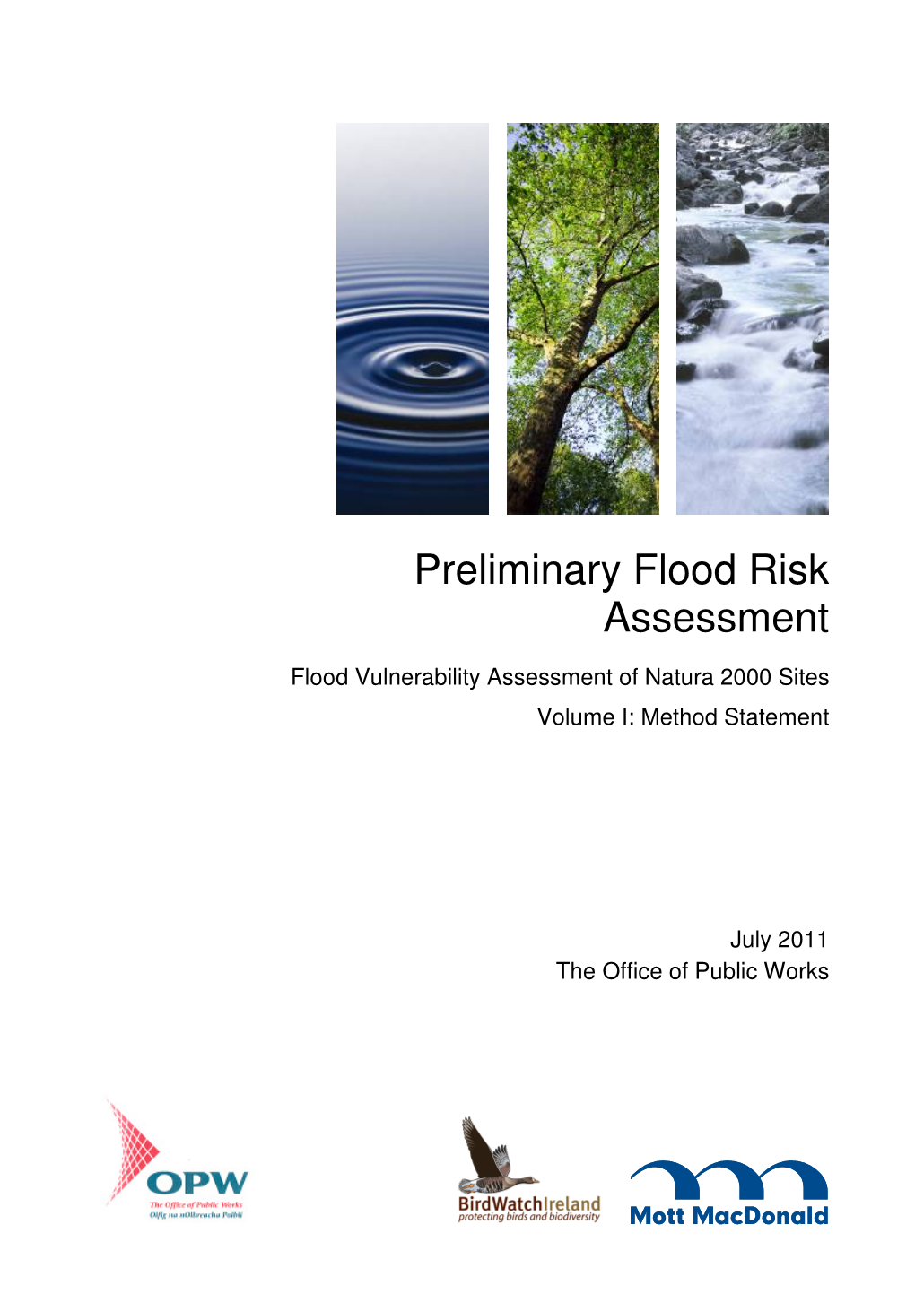 PFRA – Environmental Receptor Vulnerability Report Volume I