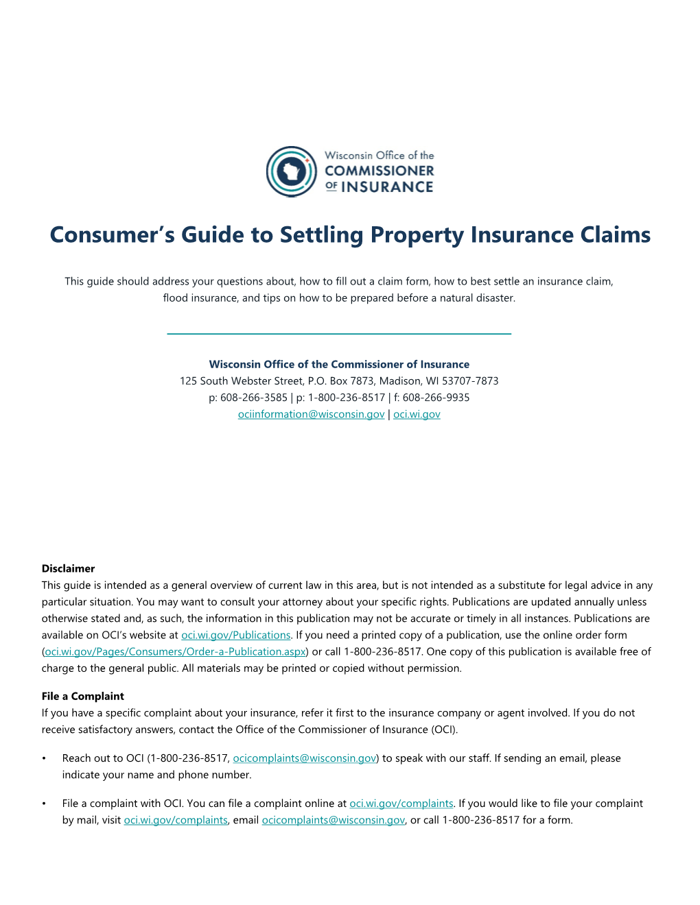 Settling Property Insurance Claims