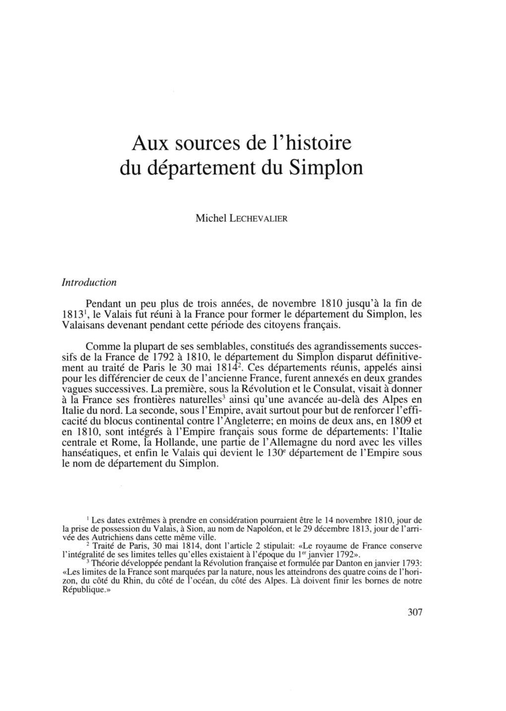 Aux Sources De P Histoire Du Département Du Simplon