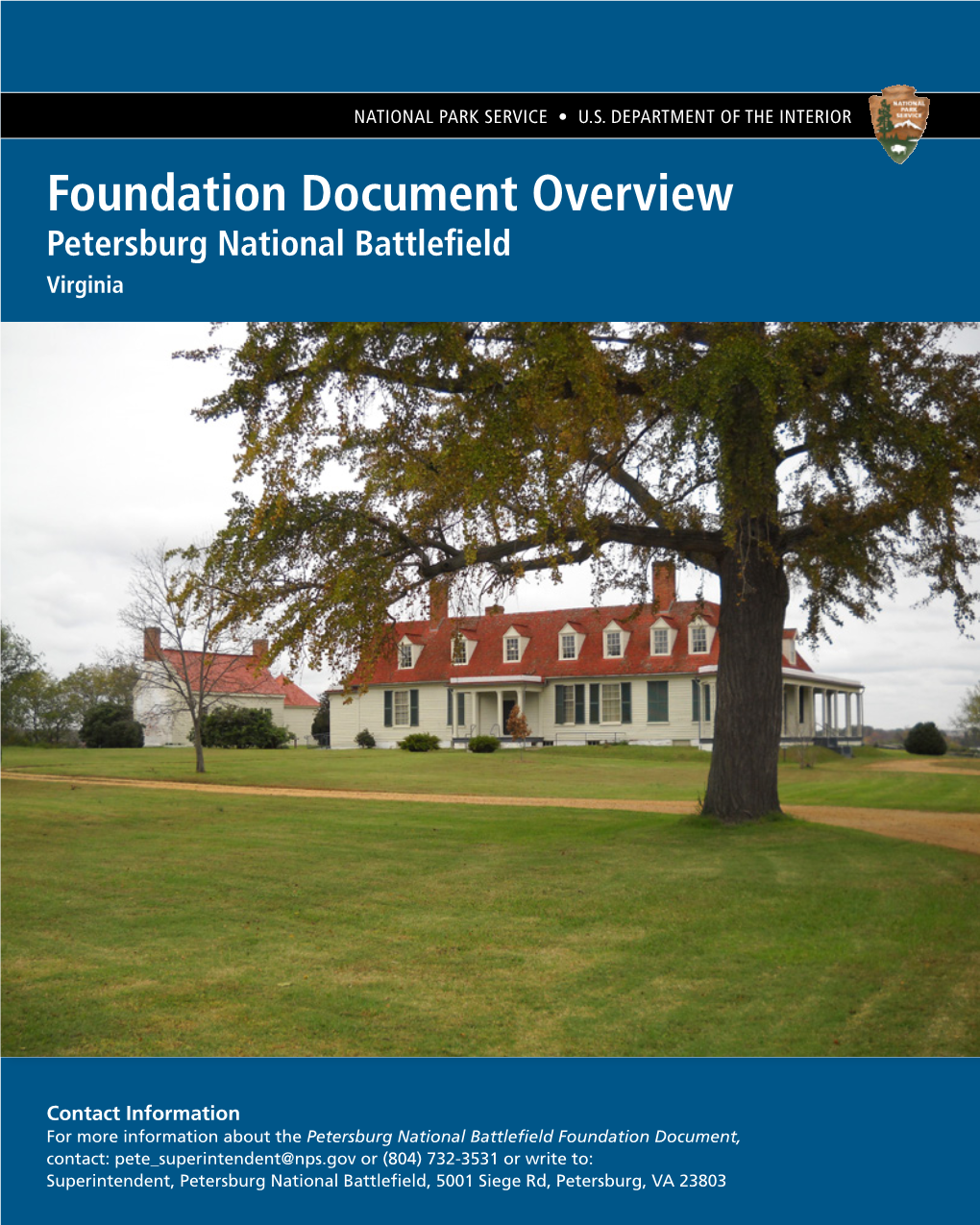 Petersburg National Battlefield Foundation Document Overview