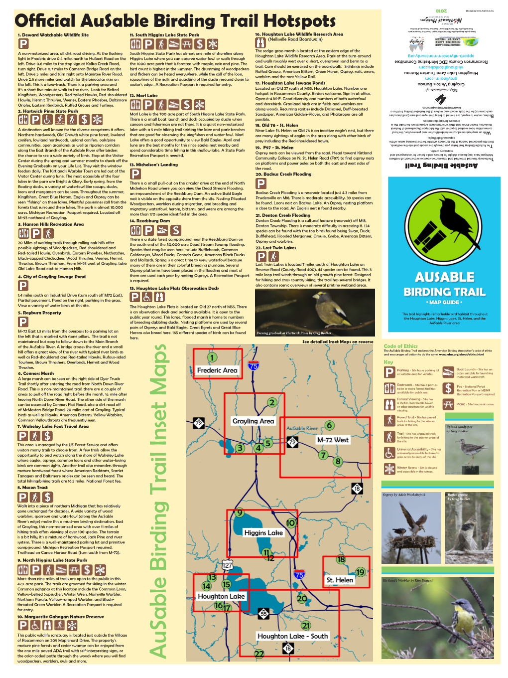 Ausable Birding Trail Inset Maps