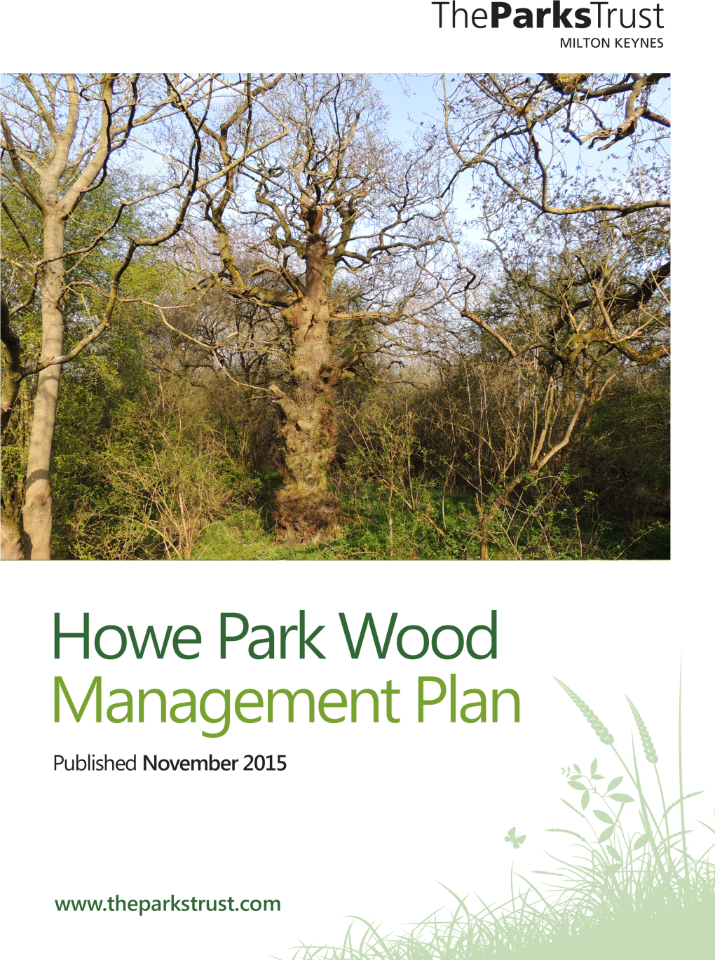 Howe Park Wood Management Plan 2015