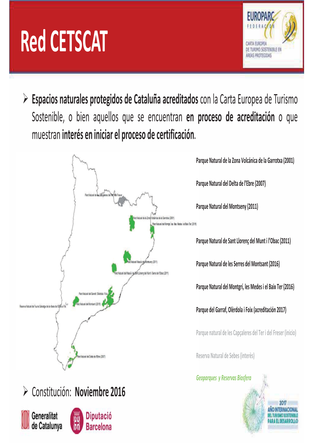 La CETS En Espacios Naturales Protegidos De Cataluña