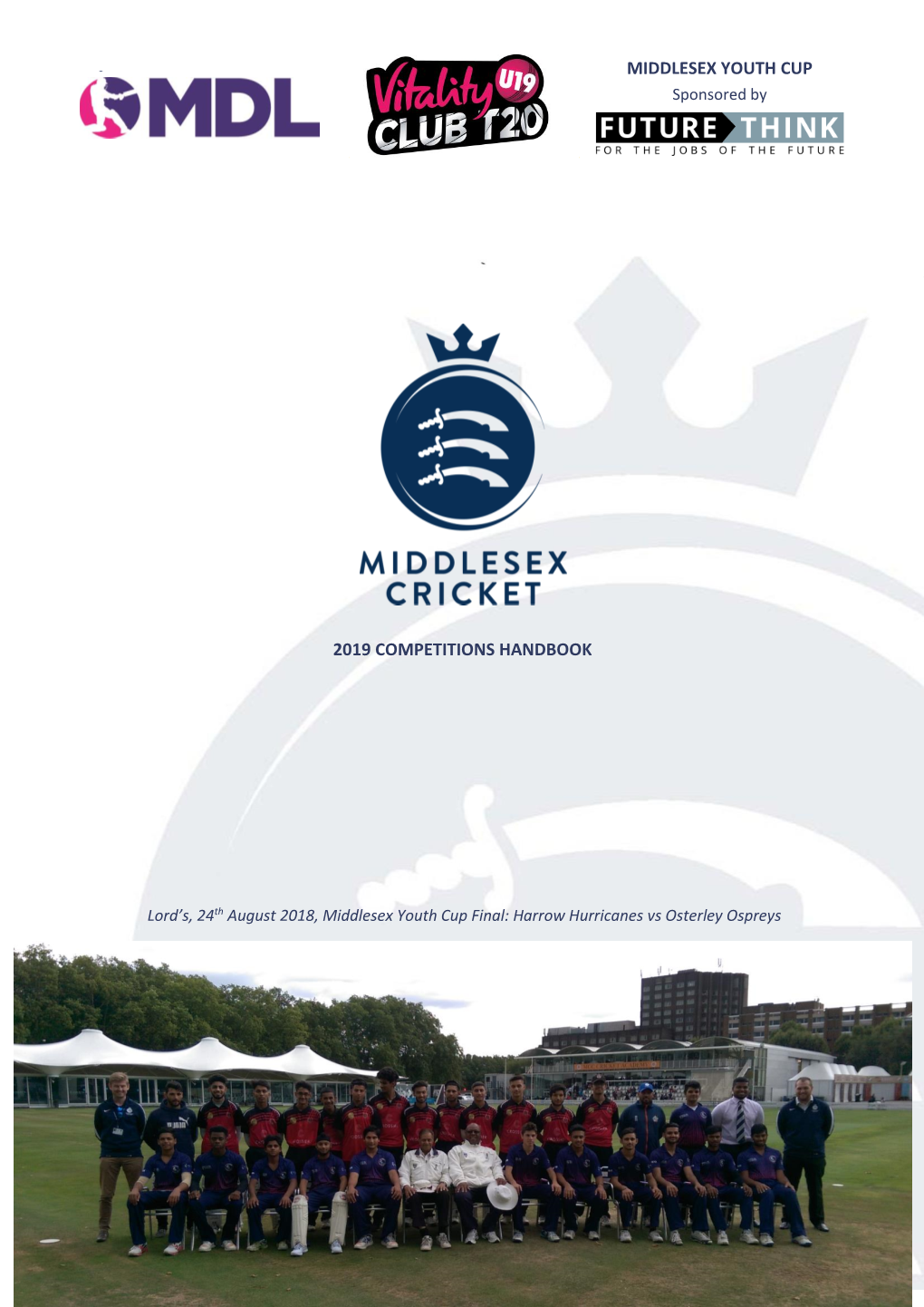 2019 Competitions Handbook Middlesex Youth